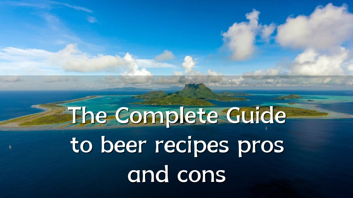 The Complete Guide to beer recipes pros and cons