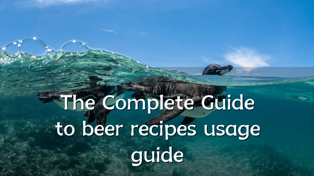 The Complete Guide to beer recipes usage guide