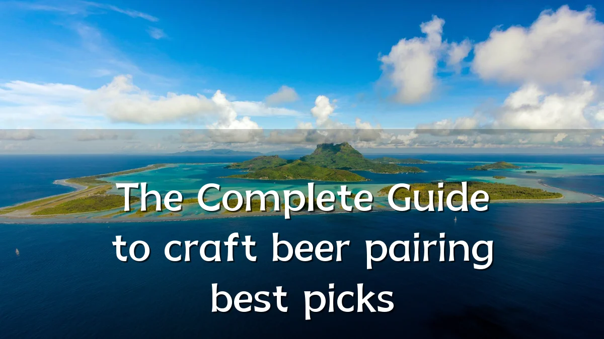 The Complete Guide to craft beer pairing best picks