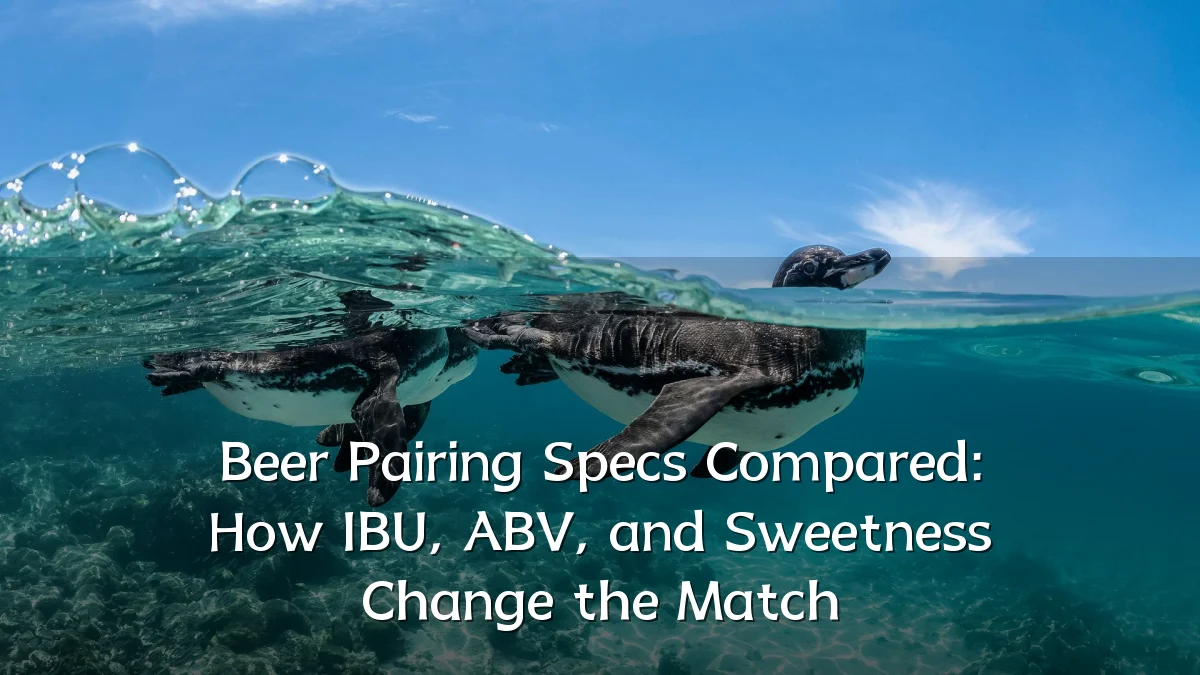 Beer Pairing Specs Compared: How IBU, ABV, and Sweetness Change the Match