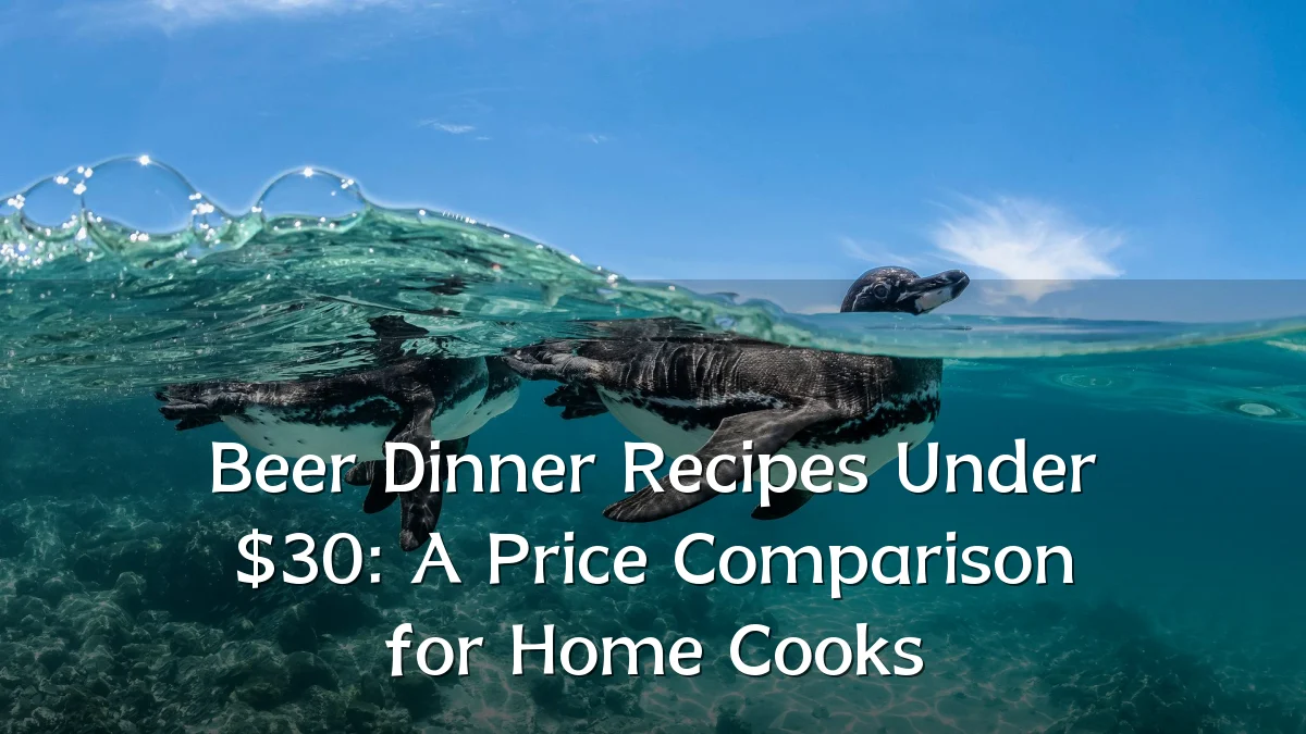 Beer Dinner Recipes Under $30: A Price Comparison for Home Cooks