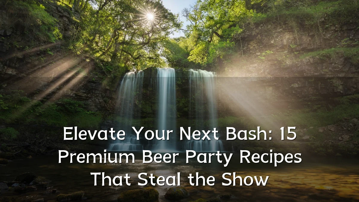 Elevate Your Next Bash: 15 Premium Beer Party Recipes That Steal the Show