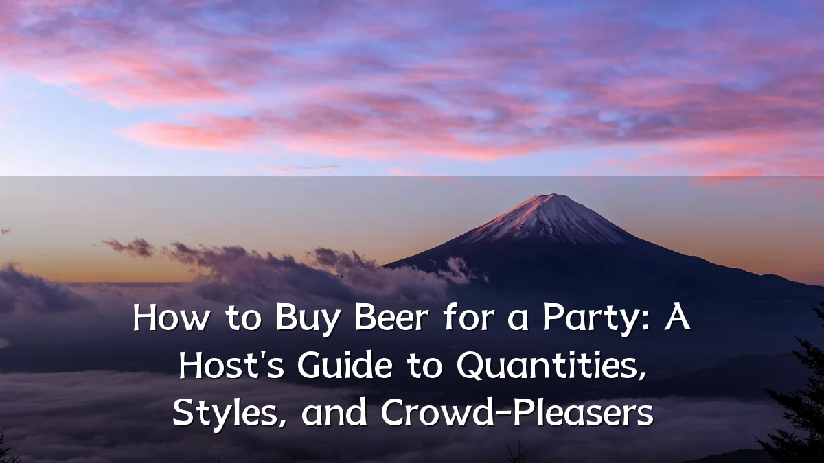 How to Buy Beer for a Party: A Host's Guide to Quantities, Styles, and Crowd-Pleasers