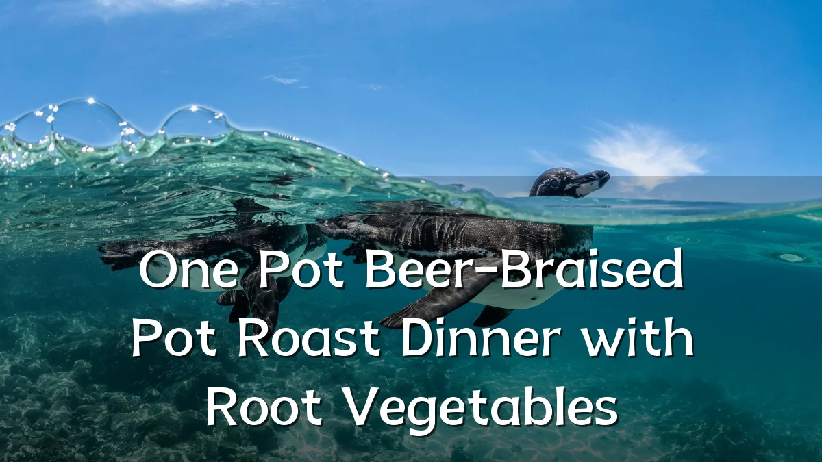 One Pot Beer-Braised Pot Roast Dinner with Root Vegetables