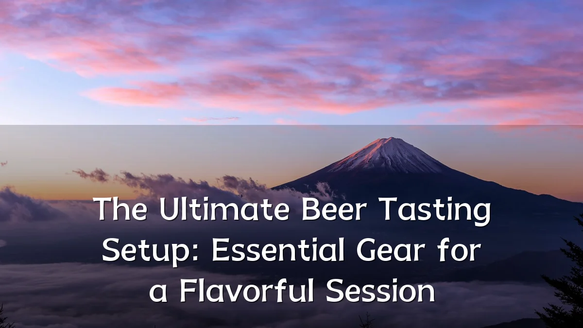 The Ultimate Beer Tasting Setup: Essential Gear for a Flavorful Session